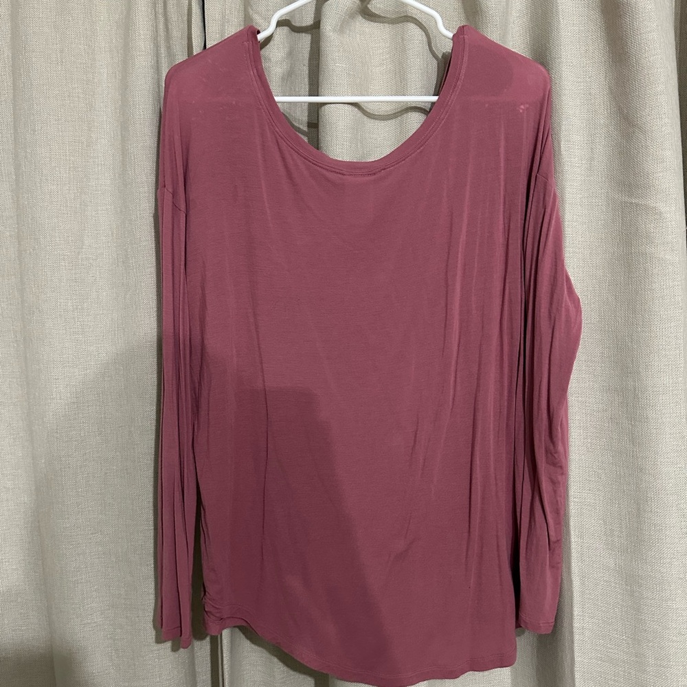 PINK Victoria's Secret Women's Long Sleeve Top - Mauve - Picture 2 of 4